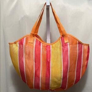 Striped Multicolor Tote Bag
